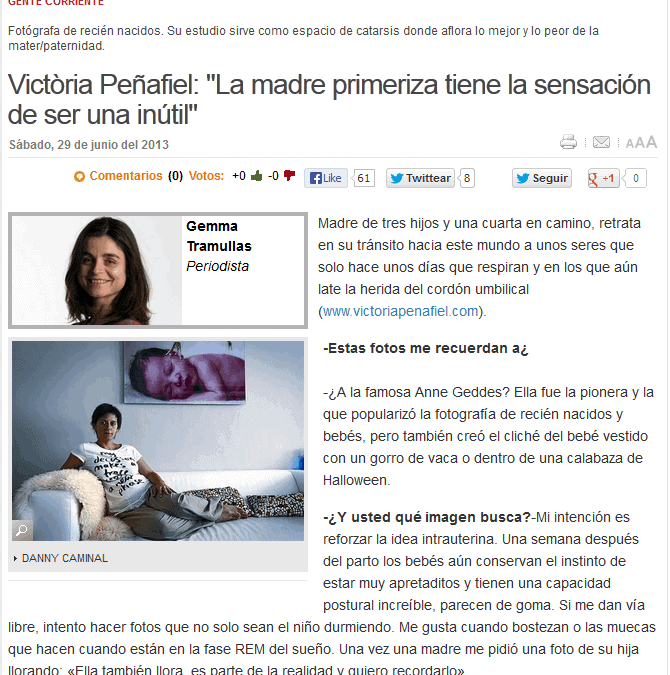 Entrevista en ‘gente corriente’ (El Periódico de Cataluña)