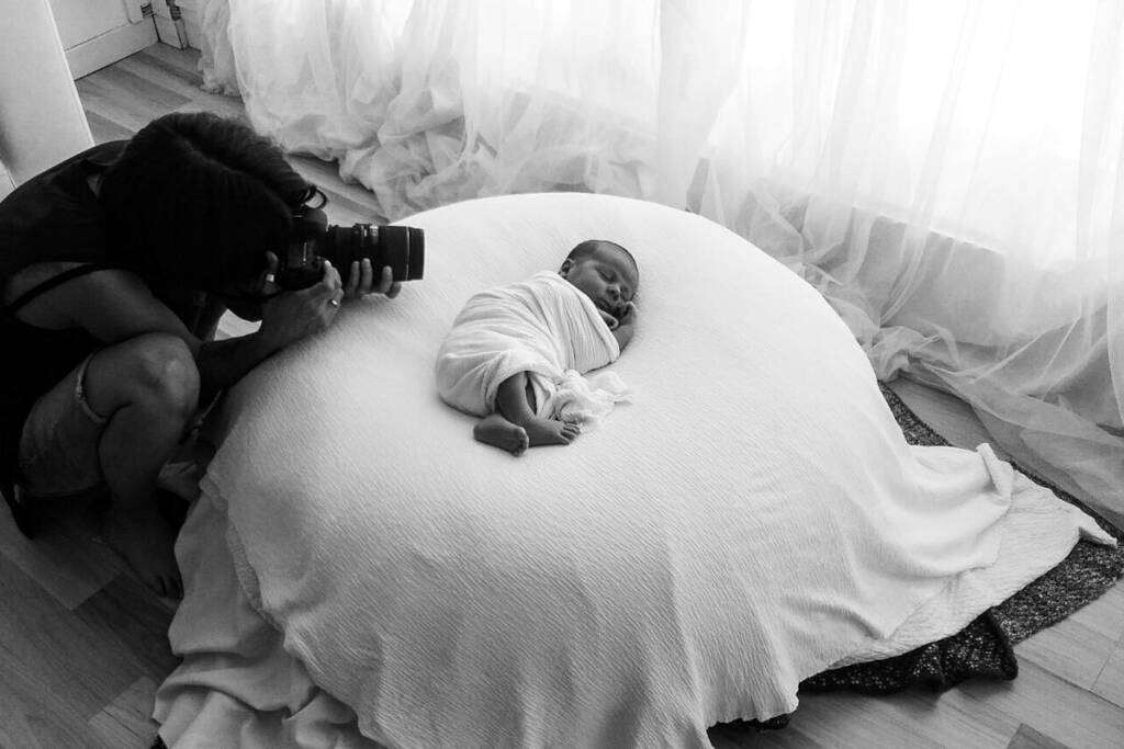 fotografía newborn en casa making of